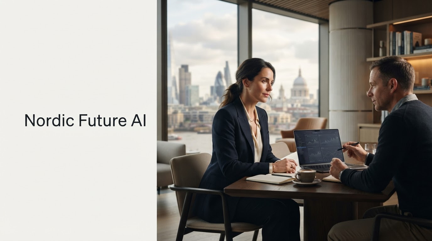 Nordic Future AI real-time market data visualisation representing analysis across 500 trading pairs